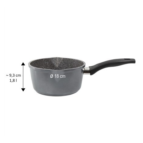 Stoneline | 12584 | 18 cm | Suitable for all cookers including induction | Lid included | Anthracite | 18 cm | Yes - 3